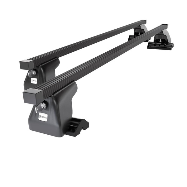 Alap tetőcsomagtartó, amely alkalmazható a: Citroen Jumpy II Van (2007-2016) - fekete - rögzítő pontok - acél