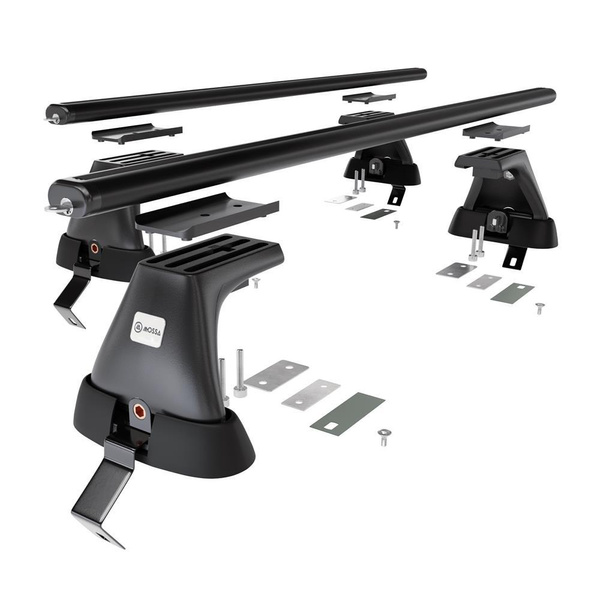 Alap tetőcsomagtartó, amely alkalmazható a: Dacia Sandero III Hatchback (2021-....) - fekete - rögzítő elemek nélkül - alumínium