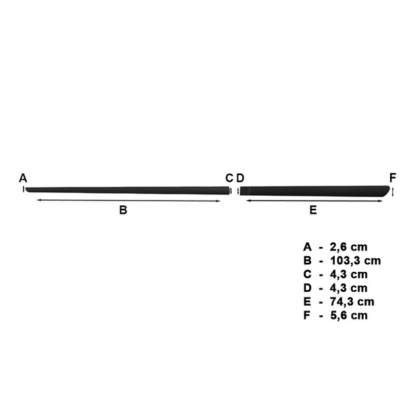 Fekete autó oldallécek Seat Tarraco SUV (2018-....)