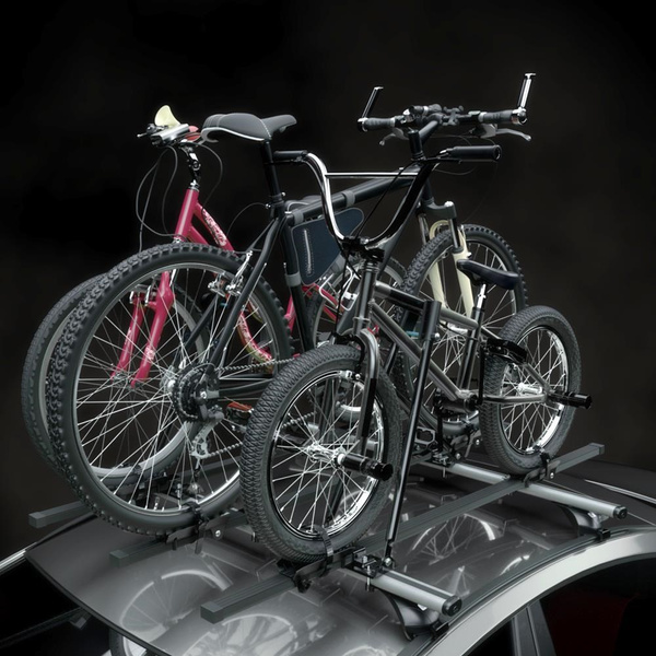 Kerékpártartó gépjármű tetőre, alumínium léccel - 3xM-04