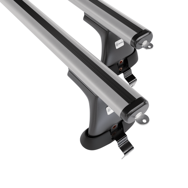 Alap tetőcsomagtartó, amely alkalmazható a: Renault Fluence Szedán (2009-2016) - ezüst - rögzítő elemek nélkül - alumínium