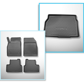 Csomagtérszőnyeg - és autószőnyegkészlet TPE: Opel Astra J Couep (10.2011-12.201