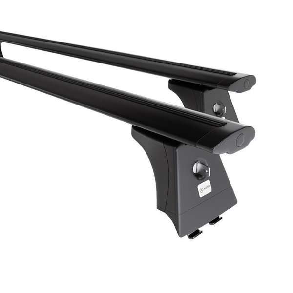 Alap tetőcsomagtartó, amely alkalmazható a: Ford Focus mk II Hatchback (2008-2011) - fekete - rögzítő pontok - alumínium