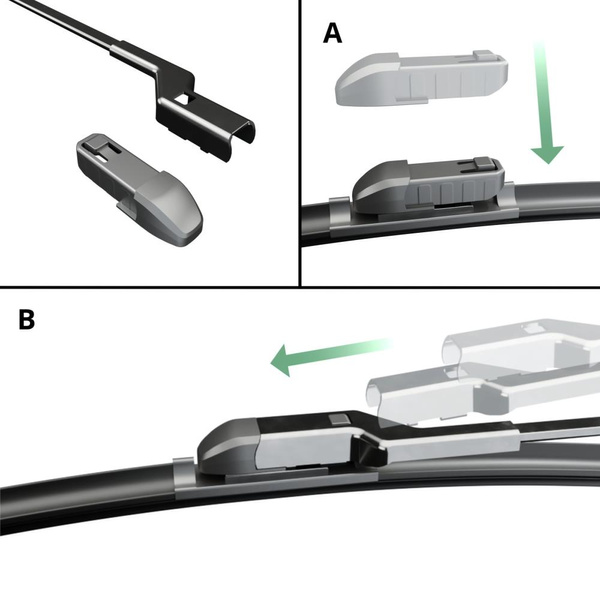 Autó ablaktörlők lapát szélvédőre a következő autótípushoz: Volkswagen ID.4 SUV (05.2020-....) - Hibrid ablaktörlő lapát