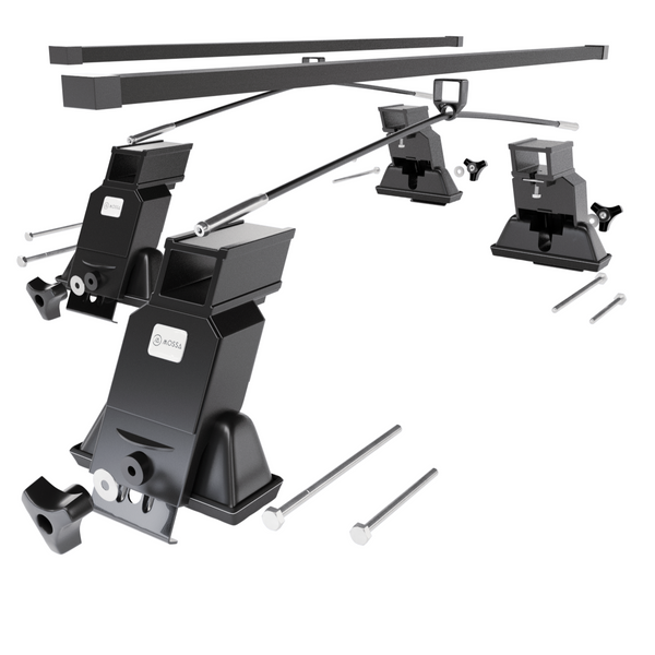 Alap tetőcsomagtartó, amely alkalmazható a: Opel Astra G mk II Szedán (1998-2009) - fekete - rögzítő pontok - acél