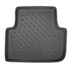 Csomagtérszőnyeg - és autószőnyegkészlet TPE PREMIUM: Volkswagen Tiguan II SUV (05.2016-....) - felső csomagtartó (egyenes rakodási szegély); mozgó padló legmagasabb pozícióban; nem a eHibrid verzióhoz