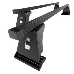 Alap tetőcsomagtartó, amely alkalmazható a: Peugeot 207 Hatchback (2006-2012) - fekete - rögzítő pontok - acél