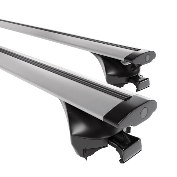 Alap tetőcsomagtartó, amely alkalmazható a: Opel Zafira B Egyterű (2005-2011) - ezüst - integrált reling - alumínium