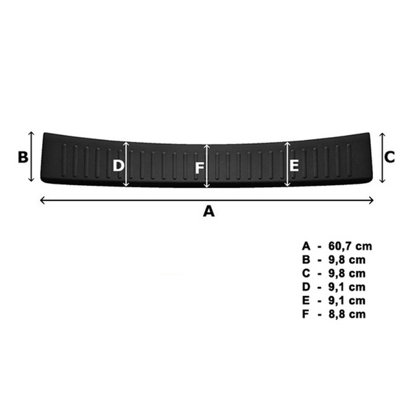 Fekete burkolat hátsó lökhárítóra Toyota Aygo X Crossover (2022-....)
