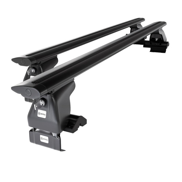 Alap tetőcsomagtartó, amely alkalmazható a: Ford Taurus Szedán (2000-2006) - fekete - rögzítő elemek nélkül - alumínium