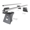 Alap tetőcsomagtartó, amely alkalmazható a: Suzuki Across SUV (2021-....) - ezüst - integrált reling - alumínium