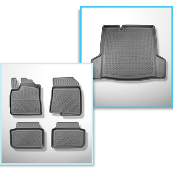 Csomagtérszőnyeg - és autószőnyegkészlet TPE: Dacia Logan III Szedán (01.2021-..