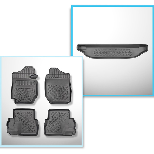 Csomagtérszőnyeg - és autószőnyegkészlet TPE: Suzuki Jimny II GJ SUV (10.2018-2020)