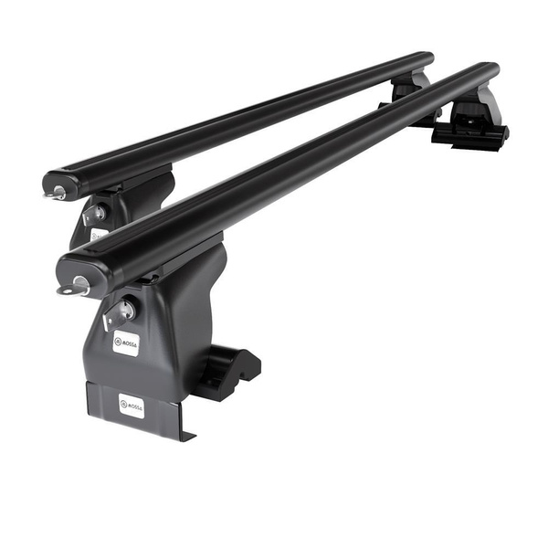 Alap tetőcsomagtartó, amely alkalmazható a: Chevrolet Lacetti Hatchback (2004-2008) - fekete - rögzítő elemek nélkül - alumínium