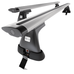 Alap tetőcsomagtartó, amely alkalmazható a: Renault Scenic mk III Egyterű (2009-2016) - ezüst - rögzítő elemek nélkül - alumínium