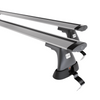 Alap tetőcsomagtartó, amely alkalmazható a: Fiat Grande Punto Hatchback (2005-2010) - ezüst - rögzítő elemek nélkül - alumínium