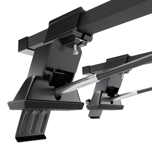 Alap tetőcsomagtartó, amely alkalmazható a: Fiat Seicento Hatchback (1998-2005) - fekete - rögzítő elemek nélkül - acél