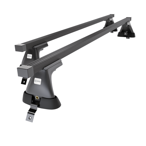 Alap tetőcsomagtartó, amely alkalmazható a: Dacia Sandero mk II Hatchback (2013-2020) - fekete - rögzítő elemek nélkül - acél