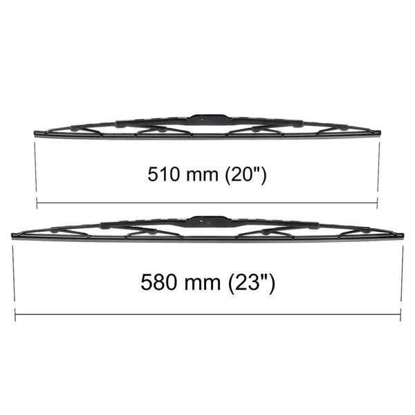 Autó ablaktörlők lapát szélvédőre a következő autótípushoz: BMW 3 széria E46 Compact, Coupé, Kabrió, Limuzin, Touring (04.1998-2005) - Sztenderd ablaktörlő lapát