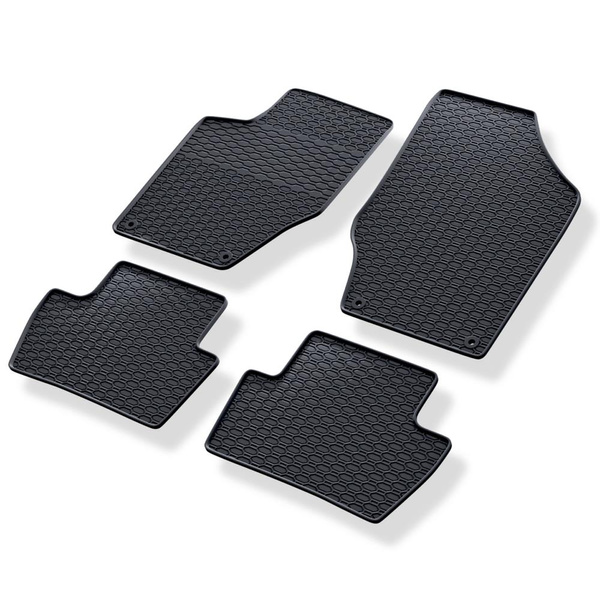 Autós gumiszőnyegek: Peugeot 308 I Hatchback, Szedán, SW (2007-2015) - fekete - 4 db
