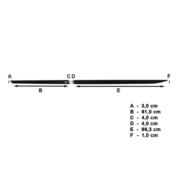 Fekete autó oldallécek Chevrolet Aveo Hatchback, Szedán (2011-....)