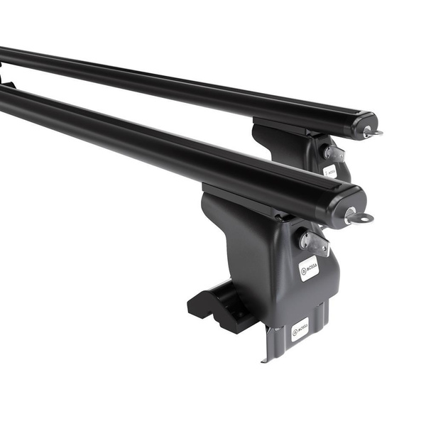 Alap tetőcsomagtartó, amely alkalmazható a: Kia Rio mk I Kombi (2000-2005) - fekete - rögzítő elemek nélkül - alumínium