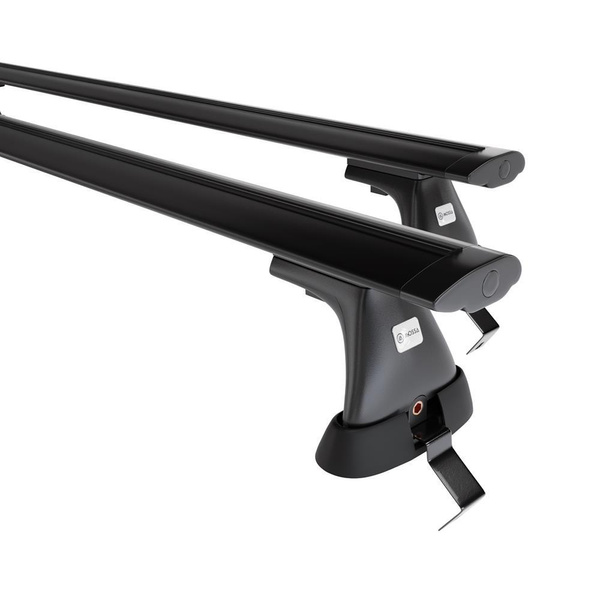 Alap tetőcsomagtartó, amely alkalmazható a: Opel Astra K mk V Hatchback (2016-2022) - fekete - rögzítő elemek nélkül - alumínium