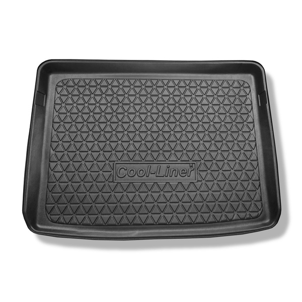 Méretre készült csomagtérszőnyegek: Mercedes-Benz B osztály W246, W247 Sports Tourer (10.2011-....) - felső csomagtartó; dupla padlós csomagtartóval (EASY VARIO PLUS SYSTEM-el (lapos rakodási felület)); nem a Plug-in Hibrid verzióhoz