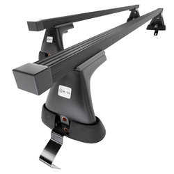 Alap tetőcsomagtartó, amely alkalmazható a: Renault Clio mk IV Hatchback (2013-2019) - fekete - rögzítő elemek nélkül - acél