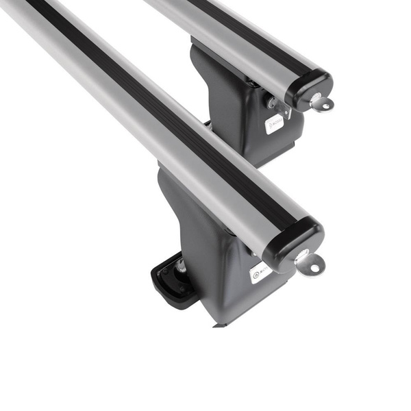 Alap tetőcsomagtartó, amely alkalmazható a: Citroen DS4 Hatchback (2011-2018) - ezüst - rögzítő elemek nélkül - alumínium