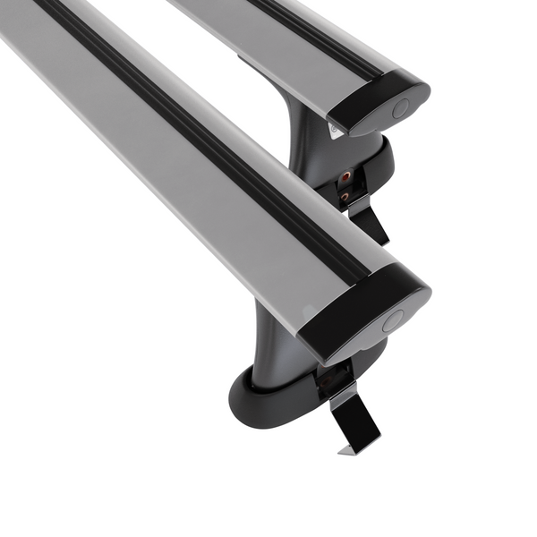 Alap tetőcsomagtartó, amely alkalmazható a: Ford Mondeo mk IV Hatchback (2007-2014) - ezüst - rögzítő elemek nélkül - alumínium