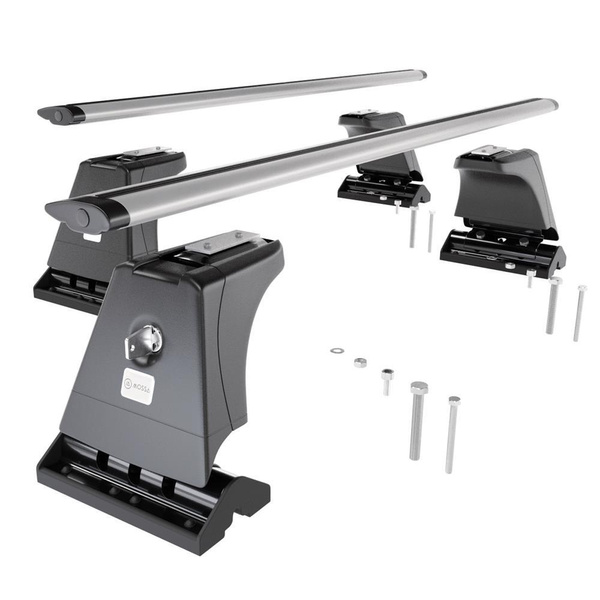 Alap tetőcsomagtartó, amely alkalmazható a: Ford S-Max Egyterű (2006-2015) - ezüst - rögzítő pontok - alumínium