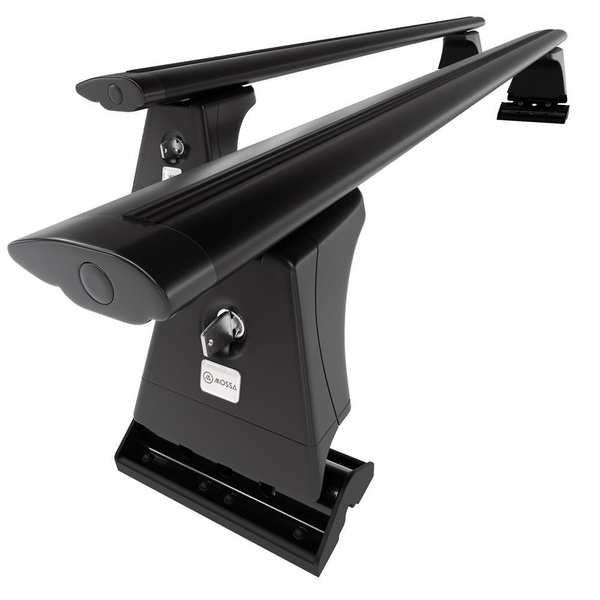 Alap tetőcsomagtartó, amely alkalmazható a: Citroen C3 Hatchback (2009-2016) - fekete - rögzítő pontok - alumínium