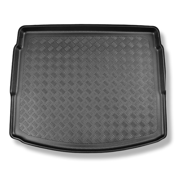 Méretre készült csomagtérszőnyegek: Renault Megane IV Grandtour (09.2016-....) - felső csomagtartó (egyenes rakodási szegély); mozgó padló legmagasabb pozícióban; nem a E-Tech Plug-in Hybrid