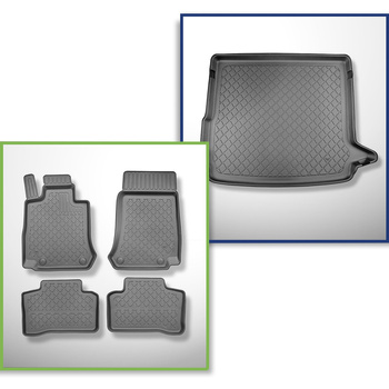 Csomagtérszőnyeg - és autószőnyegkészlet TPE: Mercedes-Benz EQC N293 SUV (05.201