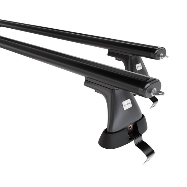 Alap tetőcsomagtartó, amely alkalmazható a: Volkswagen Passat B6 Szedán (2004-2009) - fekete - rögzítő elemek nélkül - alumínium