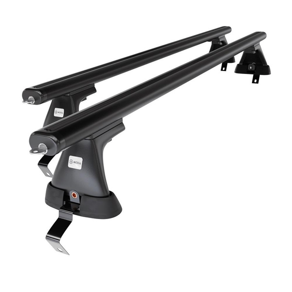 Alap tetőcsomagtartó, amely alkalmazható a: Fiat Bravo Hatchback (2007-2014) - fekete - rögzítő elemek nélkül - alumínium