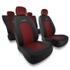 Univerzális autós üléshuzatkészlet kifejezetten: Ford Fiesta IV, V, VI, VII, VIII (1995-2023) - S-RD