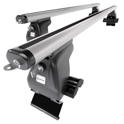 Alap tetőcsomagtartó, amely alkalmazható a: Nissan Almera mk II Szedán (2000-2006) - ezüst - rögzítő elemek nélkül - alumínium