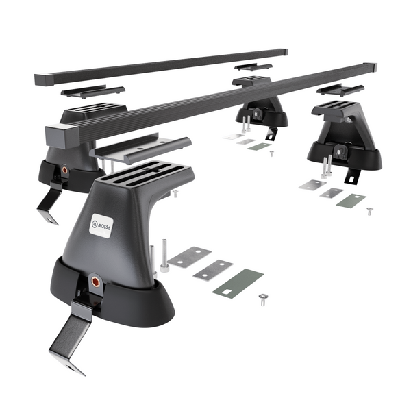 Alap tetőcsomagtartó, amely alkalmazható a: Ford Focus C-Max Hatchback (2011-2019) - fekete - rögzítő elemek nélkül - acél