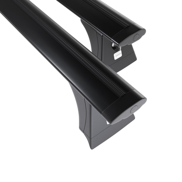 Alap tetőcsomagtartó, amely alkalmazható a: Opel Astra J mk IV Hatchback (2009-2015) - fekete - rögzítő pontok - alumínium