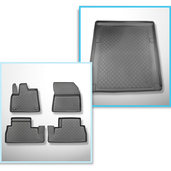 Csomagtérszőnyeg - és autószőnyegkészlet TPE: Citroen Berlingo III XL Van (06.20