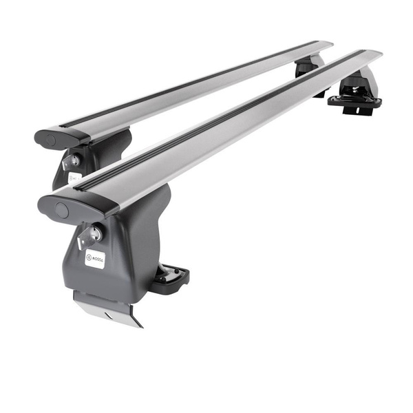 Alap tetőcsomagtartó, amely alkalmazható a: Citroen DS4 Crossback, Hatchback (2016-2018) - ezüst - rögzítő elemek nélkül - alumínium