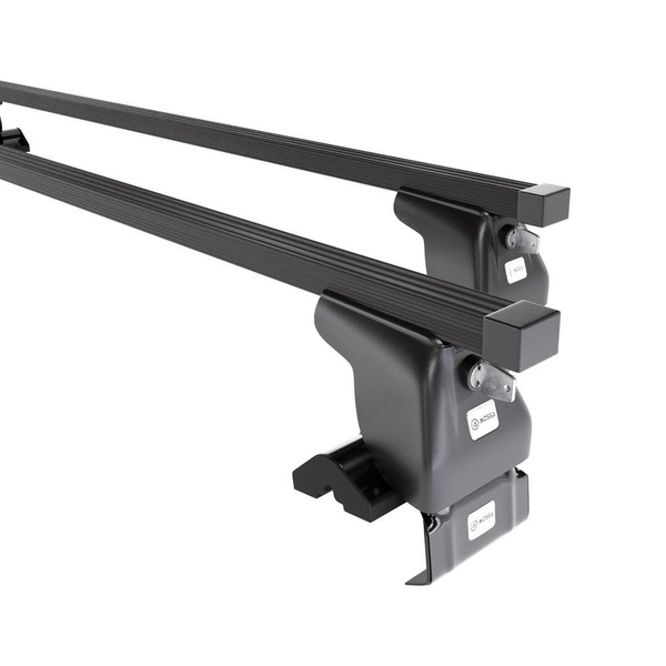 Alap tetőcsomagtartó, amely alkalmazható a: Toyota Camry IX Szedán (2018-....) - fekete - rögzítő elemek nélkül - acél