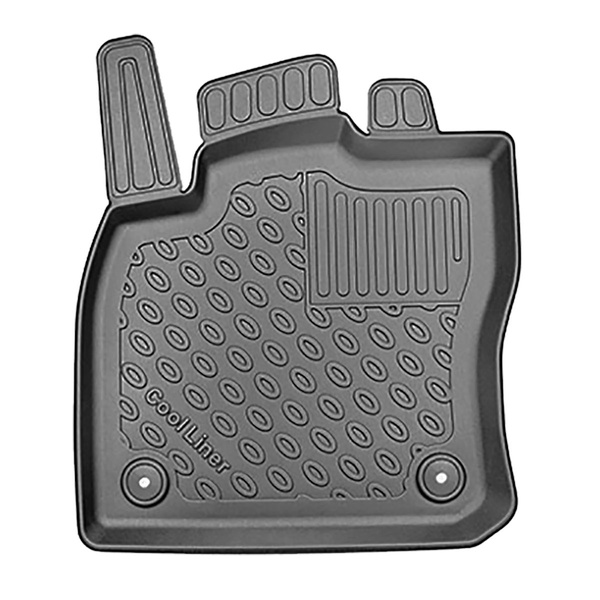 TPE Premium szőnyegek gépjárművekhez: Volkswagen Caddy V Kombi (11.2020-....) - 5 vagy 7 hely; harmadik sor nélkül