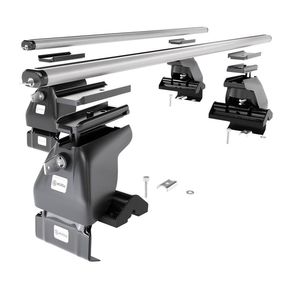 Alap tetőcsomagtartó, amely alkalmazható a: Hyundai Elantra mk V Szedán (2011-2015) - ezüst - rögzítő elemek nélkül - alumínium