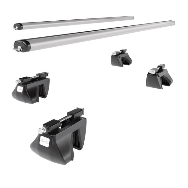 Alap tetőcsomagtartó, amely alkalmazható a: Toyota Land Cruiser 120 SUV (2006-2009) - ezüst - reling - alumínium