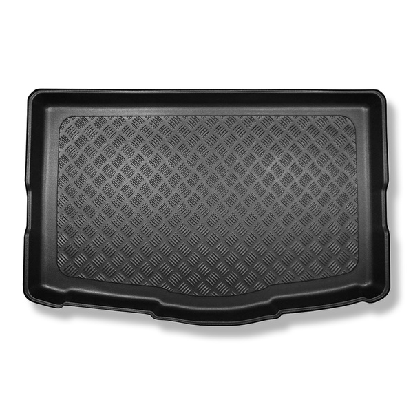 Méretre készült csomagtérszőnyegek: Nissan Qashqai II J11 Crossover (02.2014-05.2021) - alsó csomagtartó: javító készlettel (Acenta & Tekna) & minden modell (Visia); pótkerékkel; csomagtartó dupla padló nélkül