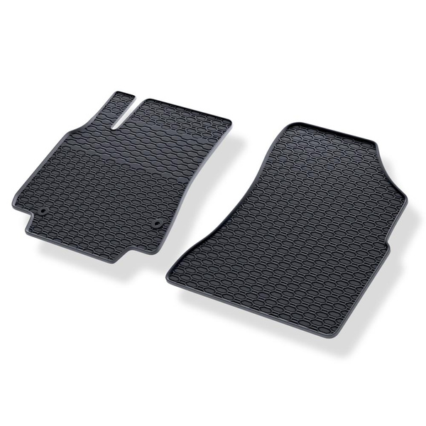 Autós gumiszőnyegek: Peugeot Partner II Van (2008-2018) - fekete - 2 db
