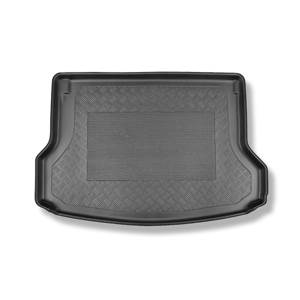 Méretre készült csomagtérszőnyegek: Nissan X-Trail III T32 Facelift SUV (09.2017-....) - 5 hely; felső csomagtartó (mozgó padlóra)